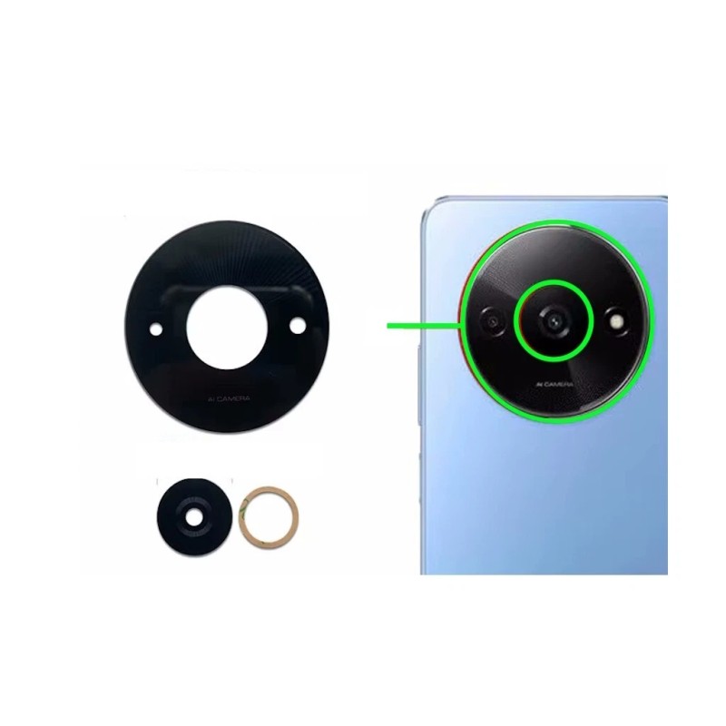 Vitre appareil photo lentille caméra Arrière Pour Xiaomi Redmi A3