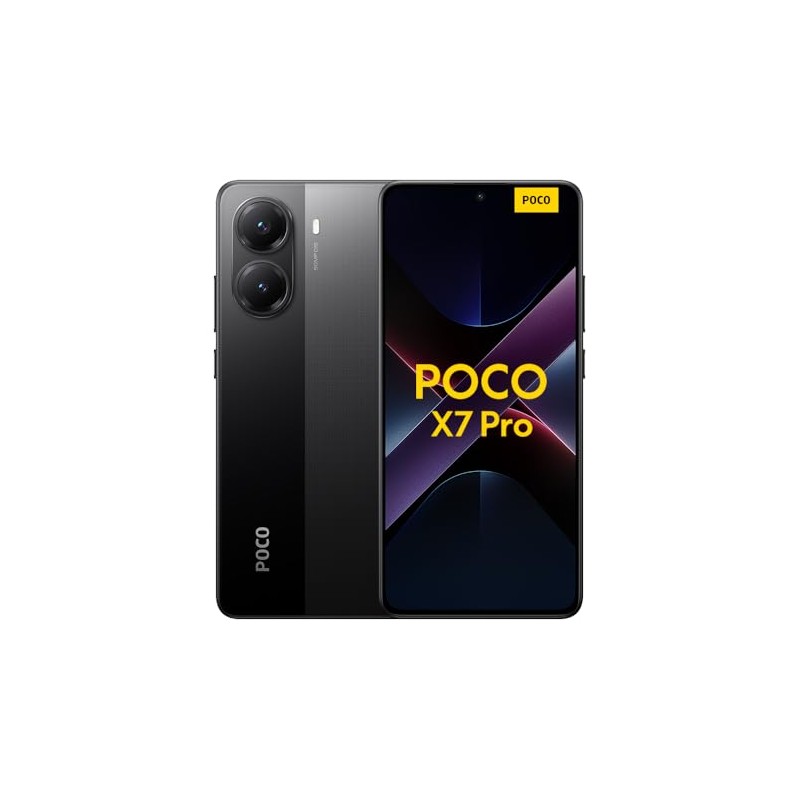 Xiaomi POCO X7 Pro 12GB RAM 512GB ROM noir caméra principale 50MP 6000mAh