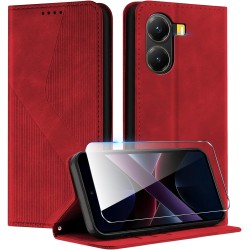 Coque Premium en Cuir pour Xiaomi POCO X7 Pro 5G avec Porte-Cartes et Support