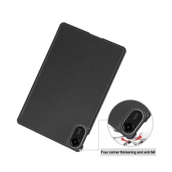 Étui Xiaomi Redmi Pad 2 - Smart Folio Noir Support Pliable Protection Coque
