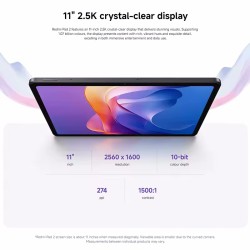 NEUF Xiaomi Redmi Pad 2 WIFI 11' Batterie 9000mAh 90Hz Advanced Helio G100-Ultra