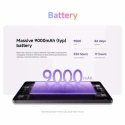 NEUF Xiaomi Redmi Pad 2 WIFI 11' Batterie 9000mAh 90Hz Advanced Helio G100-Ultra