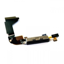 Connecteur de charge / Micro pour iPhone 4 (A1349, A1332) (Noir)