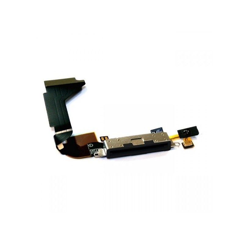 Connecteur de charge / Micro pour iPhone 4S (A1431, A1387) (Noir)