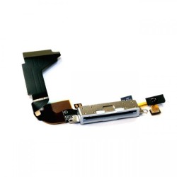 Connecteur de charge / Micro pour iPhone 4S (A1431, A1387) (Blanc)