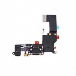 Connecteur de charge / Micro / Jack pour iPhone 5S (Noir)