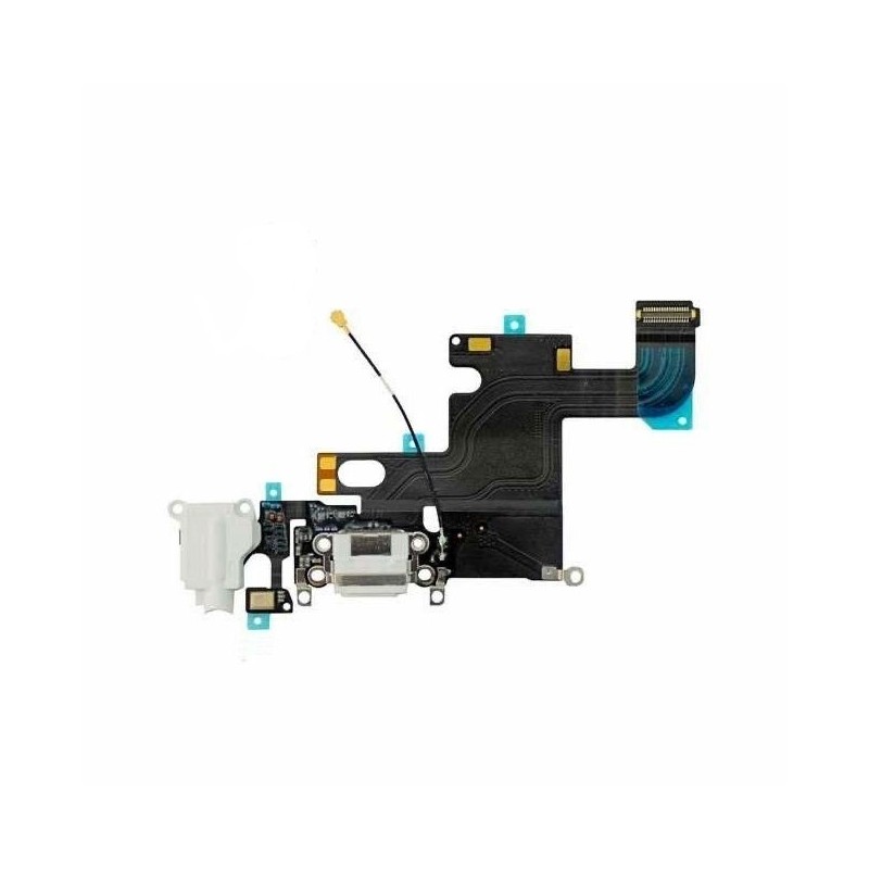 Connecteur de charge / Micro / Jack pour iPhone 6 (Blanc)