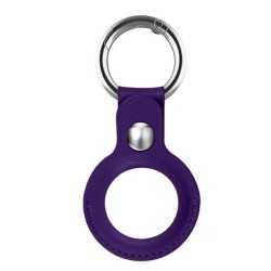 Porte-clés Apple Airtag en cuir PU - Étui Apple AirTag - Violet