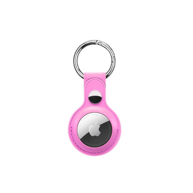 Porte-clés Apple Airtag en cuir PU - Étui Apple AirTag - Pink Rose