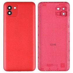 Vitre Arrière Coque Cache Batterie Samsung Galaxy A03 SM-A035 Rouge