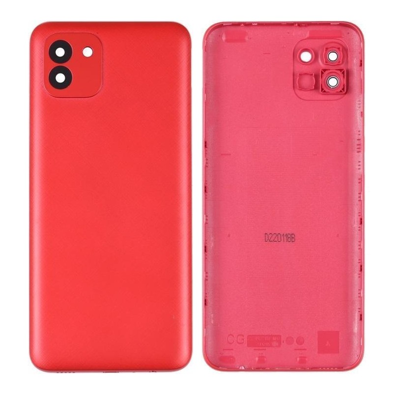 Vitre Arrière Coque Cache Batterie Samsung Galaxy A03 SM-A035 Rouge