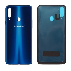 Vitre Arrière Coque Cache Batterie Samsung Galaxy A20s SM-A207 Bleu