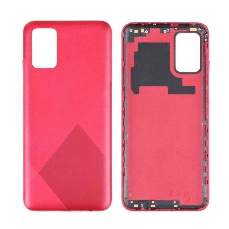 Vitre Arrière Coque Cache Batterie Samsung Galaxy A02S SM-A025 Rouge