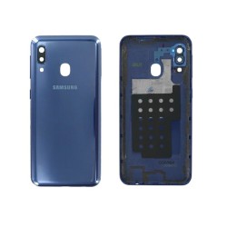Vitre Arrière Coque Cache Batterie Samsung Galaxy A20e SM-A202 Bleu