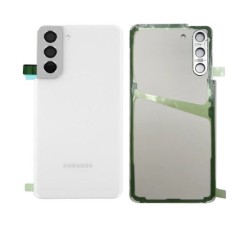 Vitre Arrière Coque Cache Batterie Samsung Galaxy S21 SM-G991 Blanc