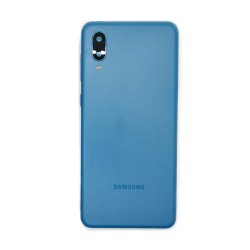 Vitre Arrière Coque Cache Batterie Samsung Galaxy A02 SM-A022 Bleu