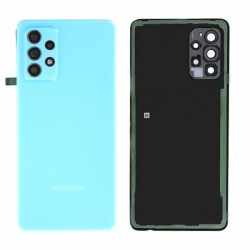 Vitre Arrière Coque Cache Batterie Samsung Galaxy A72 Bleu