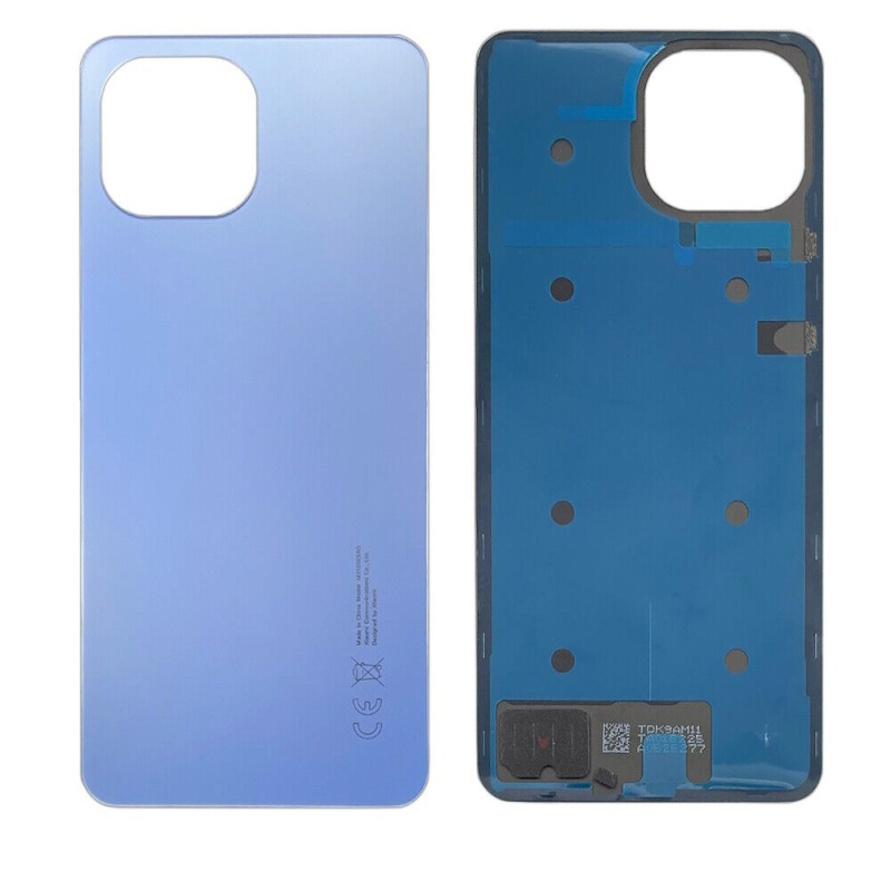 Vitre Arrière Coque Cache Batterie Xiaomi Mi 11 Lite - Bubblegum Blue (Jazz Blue)