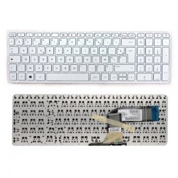 Clavier AZERTY HP Pavillion 15 (726104-051 / 720597-051)  BLANC