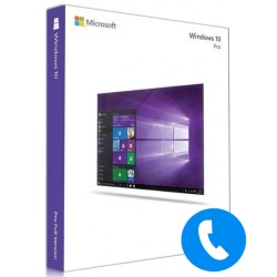 License Windows 10 Pro - Clé Activation par Téléphone - 32 / 64 Bits